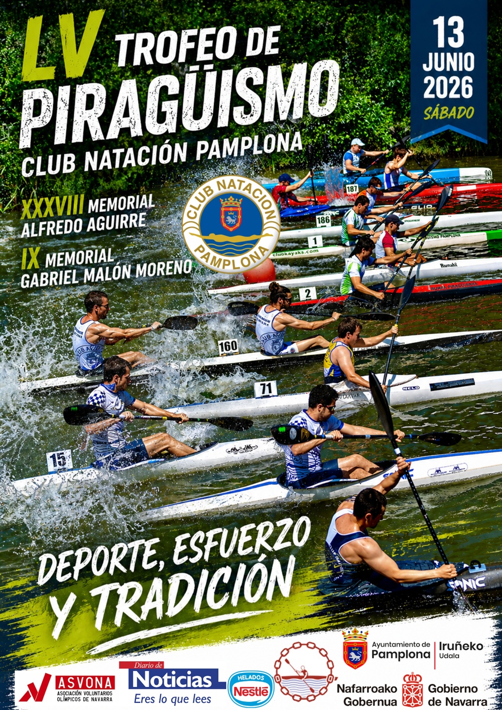 LV Trofeo de Pirag&uuml;ismo Club Nataci&oacute;n Pamplona (13 de junio)